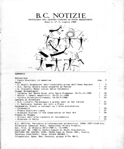 B.C. NOTIZIE - 5, n. 3 - luglio 1988