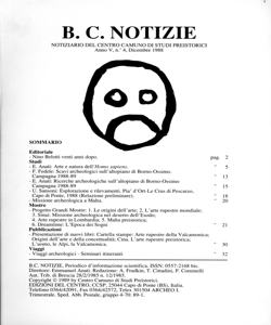 B.C. NOTIZIE - 5, n. 4 - dicembre 1988