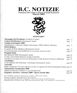 B.C. NOTIZIE - Marzo 2001