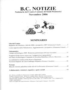 B.C. NOTIZIE - Novembre 2006