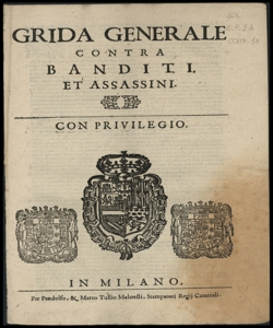 Grida generale contra banditi et assassini