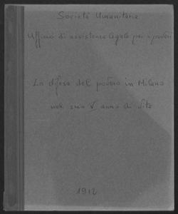 La difesa del povero in Milano nel suo quinto anno di vita