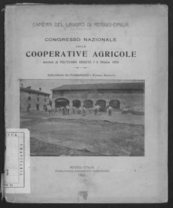 Congresso nazionale delle cooperative agricole tenutosi al Politeama Ariosto l'8 ottobre 1905 resoconto stenografico stenografo Salvatore Alessi