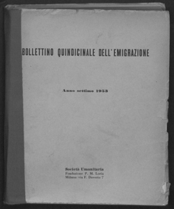 Bollettino quindicinale dell'emigrazione (1953)