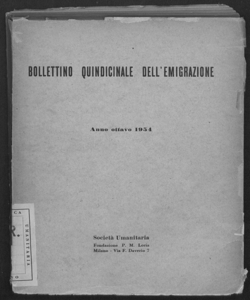 Bollettino quindicinale dell'emigrazione (1954)