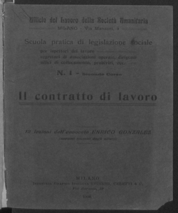 Il contratto di lavoro 12 lezioni dell'avvocato Enrico Gonzales
