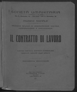 Il contratto di lavoro. Lezioni dell'avv. Enrico Gonzales