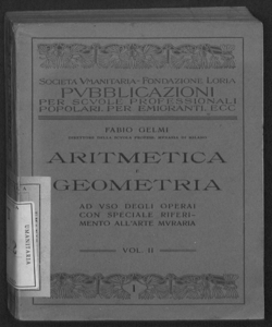 Aritmetica e geometria : ad uso degli operai delle campagne con speciale riferimento all'arte muraria - Vol. 2