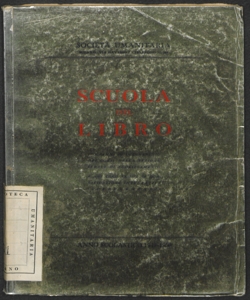 Scuola del Libro. Programmi di insegnamento dei corsi serali di addestramento e dei corsi festivi di qualificazione integrativi (sperimentali): anno scolastico 1949-1950.