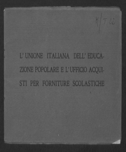 L'Unione Italiana dell'Educazione Popolare e l'Ufficio acquisti per forniture scolastiche. 