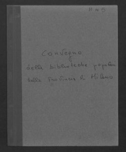 Convegno delle biblioteche popolari della provincia di Milano, 28 febbraio 1915
