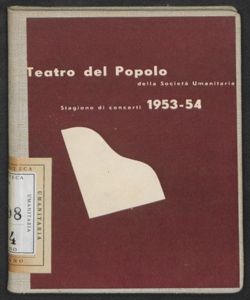 Teatro del Popolo: Stagione concerti 1953-54