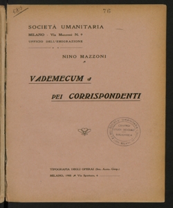 Vademecum pei corrispondenti