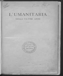 L'Umanitaria negli ultimi anni