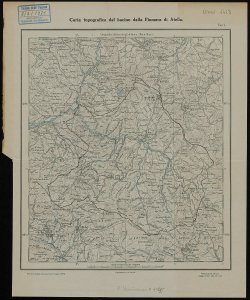 Carta topografica del bacino della Fiumara di Atella