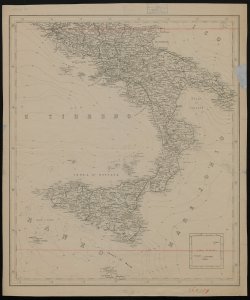 Carta d'Italia e delle Regioni adiacenti alla Scala di 1:500.000 [Parte III]