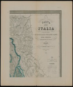 Carta dell'Italia in quindici fogli ricavata dalle migliori mappe finora pubblicate nella proporzione di 1: 600.000 [Parte III]