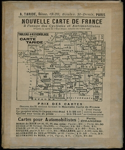 Cartes pour Cyclistes et Automobiles: Du Sud de la France. Section Ouest  [Copertina, retro]