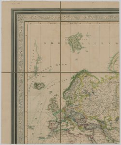 Erdkarte in Mercators projection  bearbeitet von H. Kiepert; gestochen von C. L. Ohmann [Parte V, verso ]