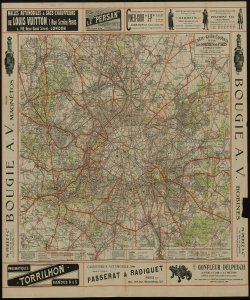 Cartes Guides Campbell. Les sorties de Paris  [Verso ]