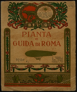 Pianta di Roma: Secondo il piano regolatore con tutte le linee delle tramvie