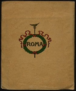 Pianta di Roma: Secondo il piano regolatore con tutte le linee delle tramvie [Copertina, retro]