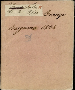 La testa di bronzo o sia la capanna solitaria Melodramma eroi-comico da rappresentarsi nel Teatro Riccardi la primavera dell'anno 1834 [Musica del Sig. Maestro Saverio Mercadante]