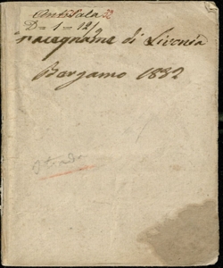 Il falegname di Livonia da rappresentarsi nel Teatro della Società in Bergamo il Carnevale dell'anno 1832 melodramma del Signor Felice Romani [musica del Signor Maestro Cavaliere Giovanni Pacini]