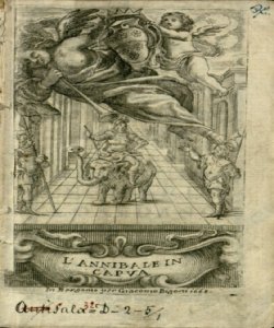 L'Annibale in Capua melodrama Rappresentato in Bergamo l'Anno 1668 [Libretto di Nicolo Beregan]