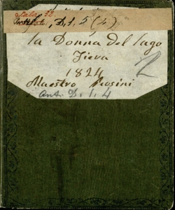 La donna del lago melodramma serio da rappresentarsi nel teatro Riccardi la Fiera del 1824 [musica di Gioachino Rossini]