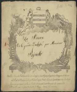 Les Adieux | De la grande Duchesse / par Monsieur | Paisiello