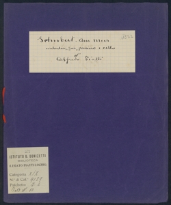 Am Meer / Schubert ; [Trascrizione per violoncello di Alfredo Piatti]