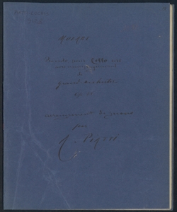 Rondò pour le Violon-(celle) seul avec accompagnement de Grande Orchestre : Oeuvre 85.me [K 373] / composé par Mozart ; L'accompagnement de Piano par A. Piatti