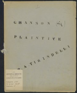 Chanson plaintive : Op.7 / P.A. Tirindelli