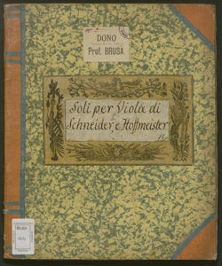 Etudes pour alto viola. Livre 2. / composées par F. A. Hoffmeister