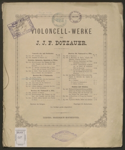 Duetten für 2 Violoncells. 6 Duos faciles : Op. 9 / von J. J. F. Dotzauer