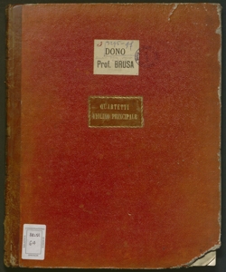 Attila / musica del maestro G. Verdi ; ridotta per due violini viola e violoncello da Giovanni Daelli