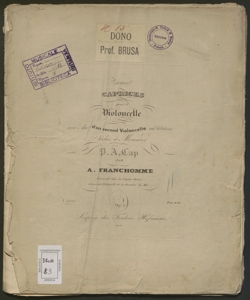 Douze Caprices pour le Violoncelle avec acc.t d'un second Violoncelle ad libitum : Op.7 / par A. Franchomme