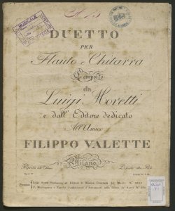 Duetto per Flauto e Chitarra ... / Luigi Moretti