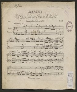 Sinfonia nell'opera Pré aux Clercs / del M.o Herold ; ridotta per piano forte dall'ab.e Moro