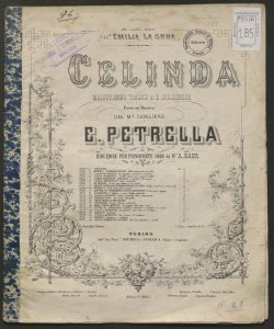 Sire non può costei : finale atto 1.o [del melodramma] Celinda / di Errico Petrella ; riduzione per pianoforte solo del M.o A. Baur