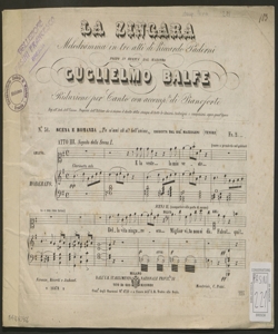 Tu m'ami ah si! bell'anima : scena e romanza / eseguita dal sig.Mazzoleni ; posto in musica dal maestro Guglielmo Balfe