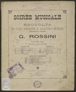 I marinari : Duetto / G. Rossini ; Poesia del Conte C. Pepoli