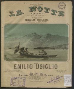 La notte : serenata / versi di Romualdo Ghirlanda ; musica di Emilio Usiglio