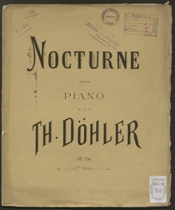 Nocturne pour le piano : op. 24 / composé par Théodore Döhler
