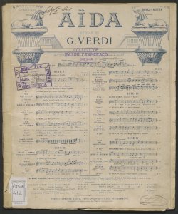 N.2 ter: Scène et romance [O céleste Aida] : en Sol pour baryton ou mezzosoprano / Giuseppe Verdi