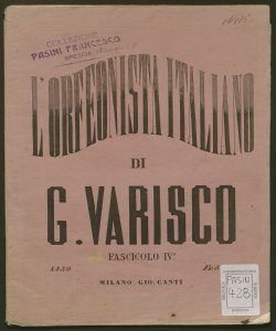 L'orfeonista italiano...fascicolo 4.to / poesie della signora Felicita Morandi ; [musica di] Giovanni Varisco