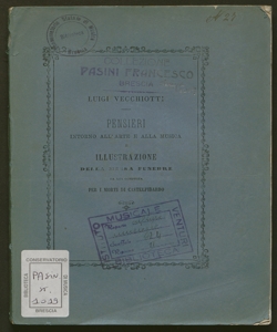 Pensieri intorno all'arte e alla musica / Luigi Vecchiotti