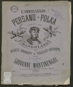 L'ammiraglio : persano-polka composta per mandolino / Allievi Rodolfo ; Valenti Giuseppe