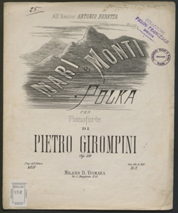 Mari e monti : polka per pianoforte / di Pietro Girompini